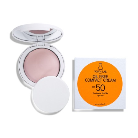 Youth Lab  Oil Free Compact Cream SPF50 Light Color Αντηλιακή Κρέμα Προσώπου Με Χρώμα – Μεικτό και Λιπαρό Δέρμα 10gr