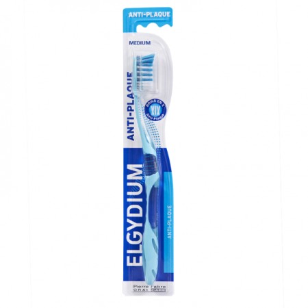 Elgydium Antiplaque Medium, Μέτρια Γαλάζια Οδοντόβουρτσα κατά της Πλάκας 1τμχ
