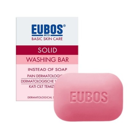 Eubos Solid Washing Bar Red, Στερεή Πλάκα Καθαρισμού για Πρόσωπο & Σώμα 125g