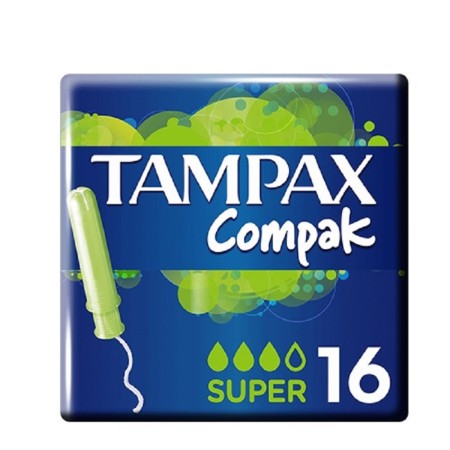 Tampax Ταμπόν Compak Super με Απλικατέρ για Αυξημένη Ροή 16τμχ