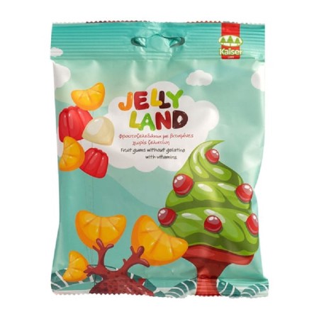 Kaiser Jelly Land Φρουτοζελεδάκια με 10 Βιταμίνες, 100g