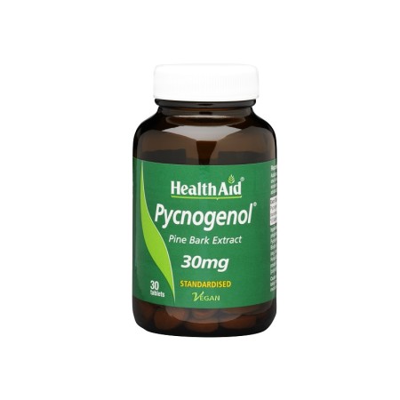 Health Aid Pycnogenol 30mg Pinus Maritima, Αντιοξειδωτικό Με Αντιγηραντικές Ιδιότητες 30tabs