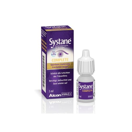 Systane Complete Drops, Λιπαντικές Οφθαλμικές Σταγόνες για Ανακούφιση από τη Ξηροφθαλμία 5ml