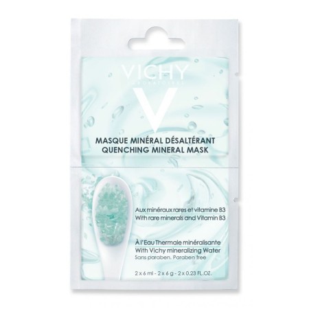 Vichy Quenching Mineral Mask, Μάσκα Ενυδάτωσης για Άμεση Καταπράϋνση 2x6 ml