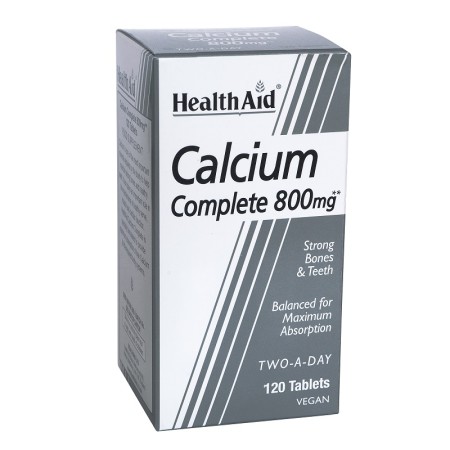 Health Aid Calcium Complete Ασβέστιο 800mg Δυνατά Οστά Και Δόντια 120tabs