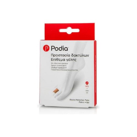 Podia Elastic Protection Tube Fabric & Gel, Επίθεμα Γέλης Medium 2τμχ