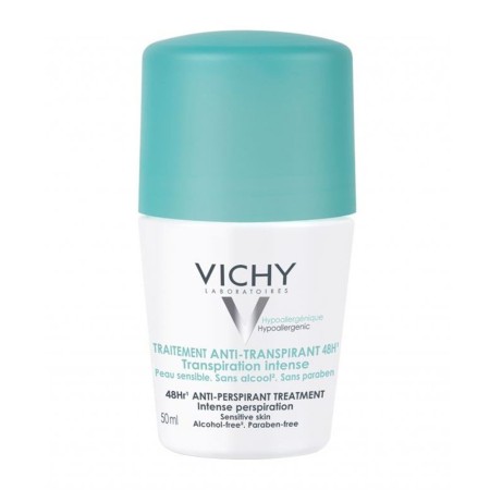 Vichy Deodorant 48H Intensive Anti-Perspirant Roll-On, Αποσμητικό για Έντονη Εφίδρωση 50ml