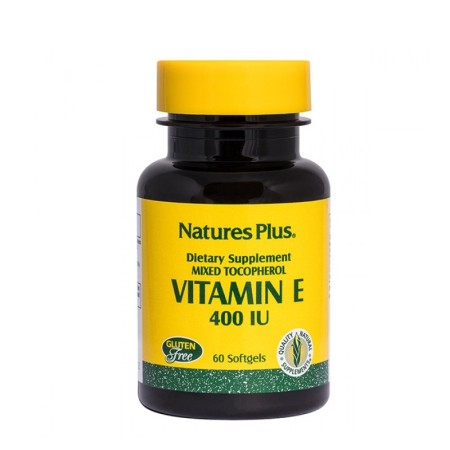 Natures Plus Vitamin E 400 I.U. 60 μαλακές κάψουλες