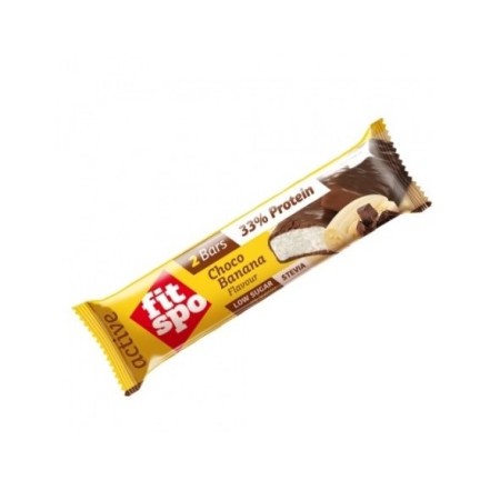 Fit Spo Active 33% Protein Choco Banana, Μπάρα Πρωτεΐνης Σοκολάτα Μπανάνα 2x30g