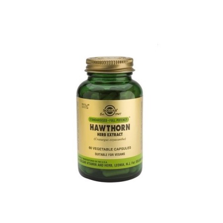 Solgar Hawthorne Herb Extract, Συμπλήρωμα Διατροφής για τη Φυσιολογική Λειτουργία της Καρδιάς & του Εγκεφάλου 60 φυτικές κάψουλες