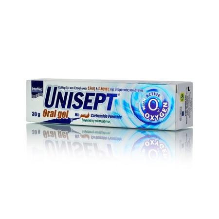 Intermed Unisept Oral Gel, Γέλη για Έλκη και Πληγές της Στοματικής Κοιλότητας 30g
