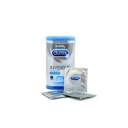 Durex Invisible Extra Sensitive Extra Thin, Προφυλακτικά Εξαιρετικά Λεπτά 6τμχ