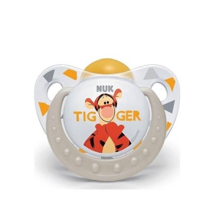 Nuk Disney Baby Tigger, Πιπίλα Καουτσούκ 6-18 μηνών σχέδιο Τίγρης 1τμχ