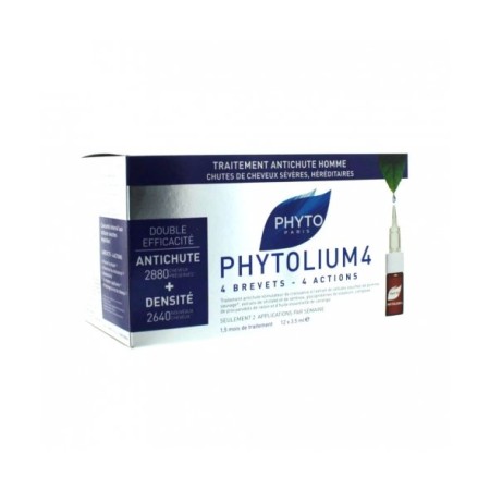 Phyto Phytolium 4 for Men, Αγωγή κατά της Ανδρικής Τριχόπτωσης 12x3.5 ml