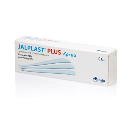 Jalplast Plus, Επουλωτική Κρέμα Ισχυρής Αντιμικροβιακής Δράσης με Υαλουρονικό Οξύ 100gr