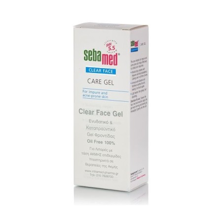 Sebamed Clear Face Care Gel, Ενυδατικό και Καταπραϋντικό Τζελ για Λιπαρές Επιδερμίδες 50ml