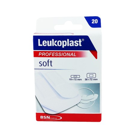 Leukoplast Professional Soft, Αυτοκόλλητα Επιθέματα για Μικροτραυματισμούς σε Ευαίσθητο Δέρμα 2 μεγέθη 20τμχ