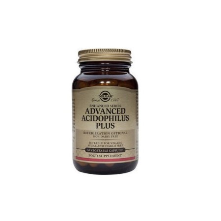 Solgar Advanced Acidophilus Plus, Προβιοτικά για Υγεία του Πεπτικού Συστήματος 60 φυτικές κάψουλες