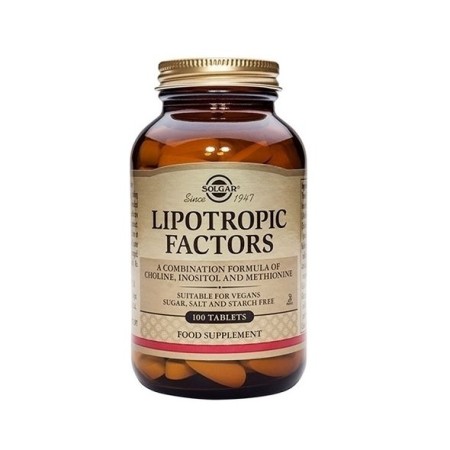 Solgar Lipotropic Factors, Συμπλήρωμα Διατροφής για τον Έλεγχο του Σωματικού Βάρους 100 ταμπλέτες
