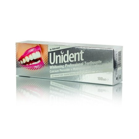 Intermed Unident Whitening Professional Toothpaste, Λευκαντική Οδοντόπαστα για Καθημερινή Χρήση 100ml