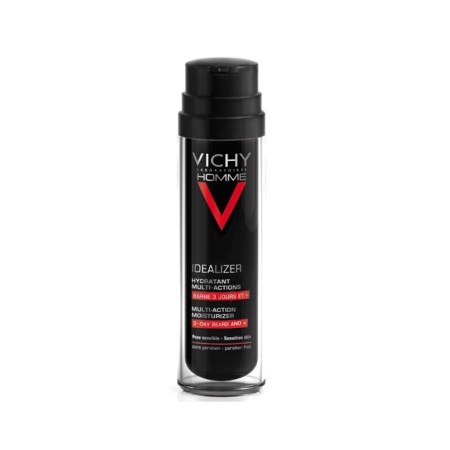 Vichy Homme Idealizer Hydratant Multi-Action, Ενυδατική Κρέμα Πολλαπλών Δράσεων & Γένια 3+ Ημερών 50ml