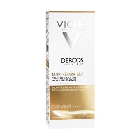 Vichy Dercos Nutri Reparateur, Σαμπουάν Θρέψης και Επανόρθωσης για Ξηρά/Ταλαιπωρημένα Μαλλιά 200ml