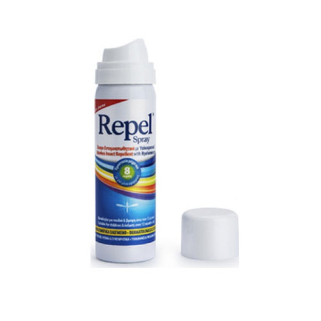 Uni-Pharma Repel Spray Άοσμο Εντομοαπωθητικό με Υαλουρονικό 50ml