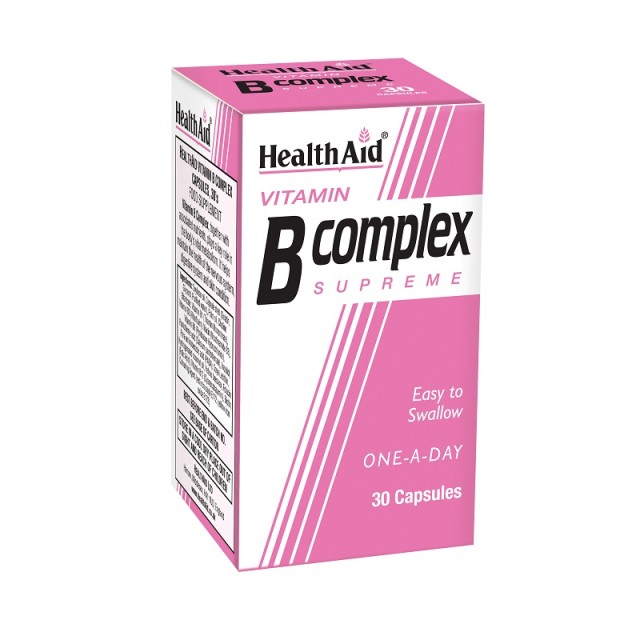 Health Aid Vitamin B Complex Supreme, Σύμπλεγμα Βιταμινών Β 30 κάψουλες