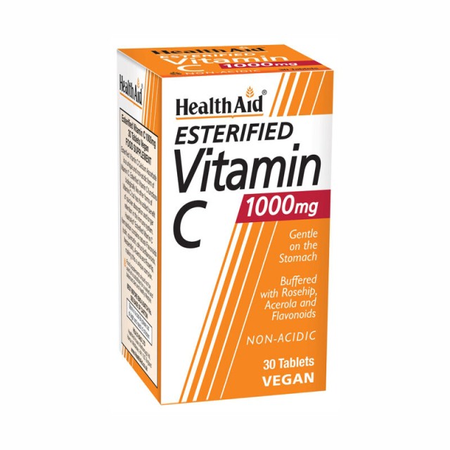 Health Aid Vitamin C Esterified 1000mg, Συμπλήρωμα Διατροφής 30tabs