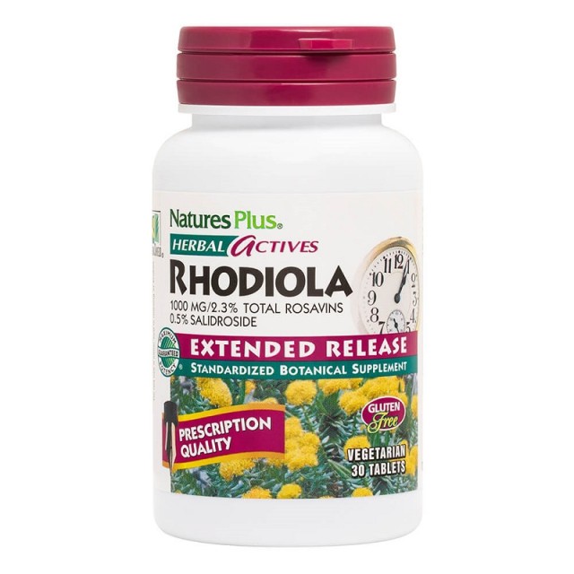 Natures Plus Rhodiola 1000 mg Extended Release 30 ταμπλέτες