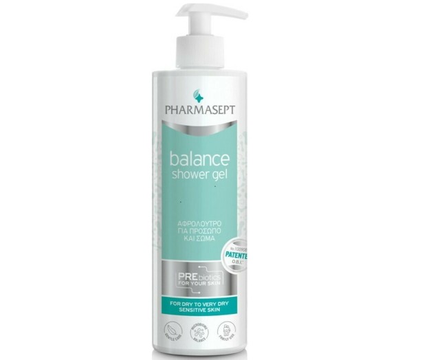 Pharmasept Balance Shower Gel Αφρόλουτρο για Πρόσωπο & Σώμα για Ξηρή & Ευαίσθητη Επιδερμίδα 500ml