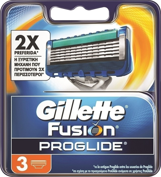 Gillette Fusion Proglide Manual Ανταλλακτικά 3τμχ