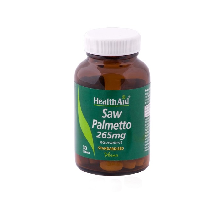 Health Aid Saw Palmetto Berry Extract Tablets, Διουρητικές Ιδιότητες Και Αντισηπτική Δράση 30tabs