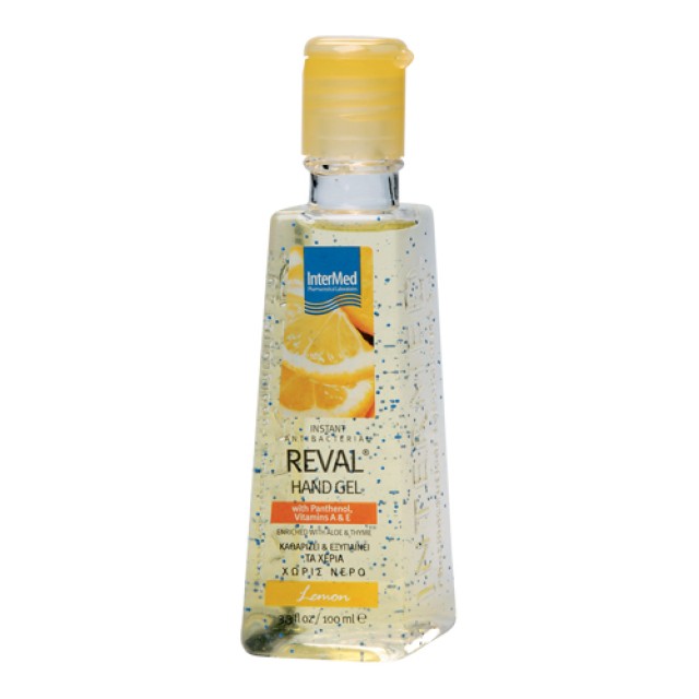Intermed Reval Hand Gel Lemon Αντισηπτικό Τζελ Χεριών με άρωμα λεμόνι, 100ml