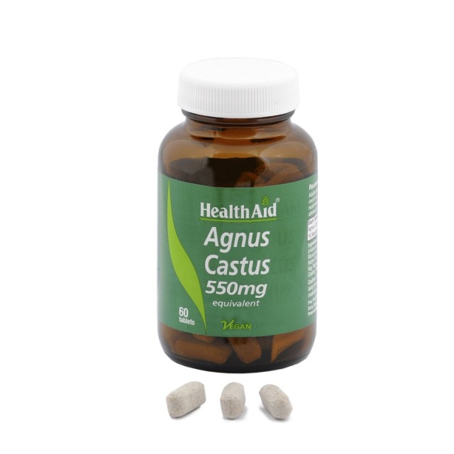 Health Aid Agnus Castus 550mg, Βοηθά Στη Περίοδο Της Εμμηνόπαυσης 60tabs