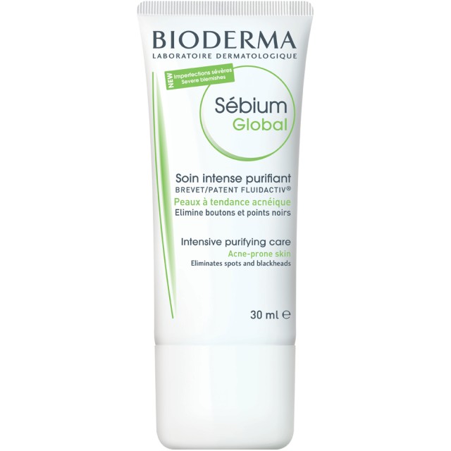Bioderma - Sebium Global, Kρέμα για Εντατική Δερματολογικη Θεραπεία για Δέρμα με Ακμή & Σοβαρές Ατέλειες, 30ml