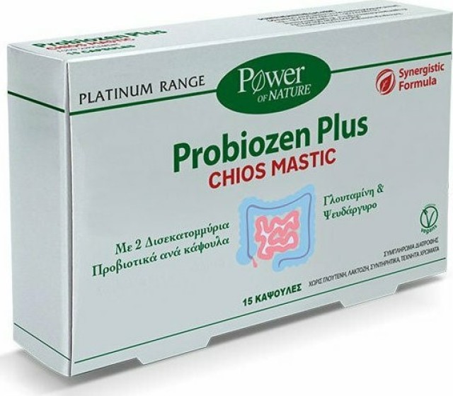 Power Of Nature Platinum Range Probiozen Plus Chios Mastic 15 caps