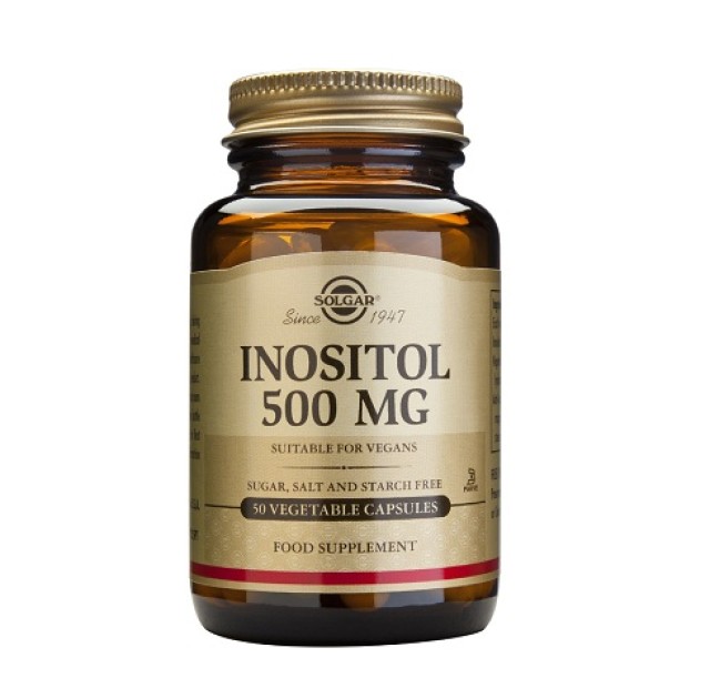 Solgar Inositol 500mg, Ινοσιτόλη 50 φυτικές κάψουλες