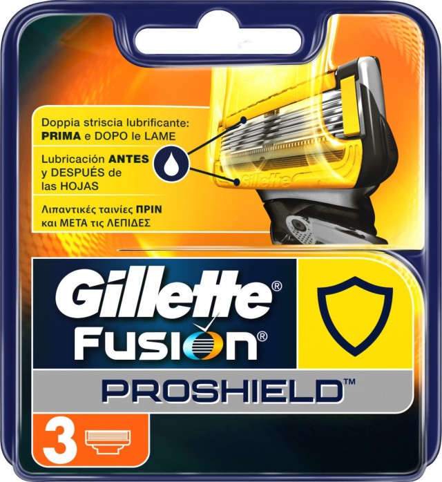 Gillette Fusion Proshield Ανταλλακτικά με Τεχνολογία Flexball 3 Aνταλλακτικά