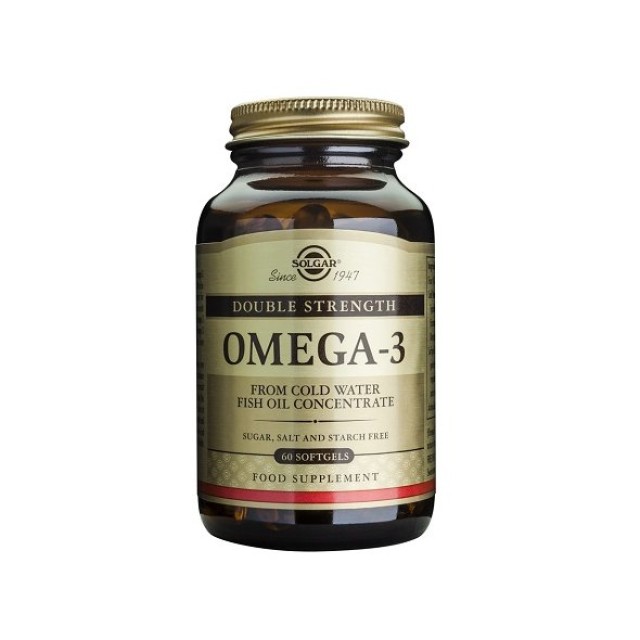 Solgar Omega-3 Double Strength 700mg, Λιπαρά Οξέα 60 μαλακές κάψουλες