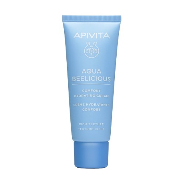Apivita Aqua Beelicious Comfort Hydrating Cream, Ενυδατική Κρέμα Πλούσιας Υφής με Λουλούδια & Μέλι 40ml