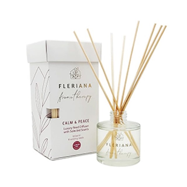 Power Health Fleriana Aromatherapy Calm & Peace 100ml & 8 wicking reeds Αρωματικό Χώρου