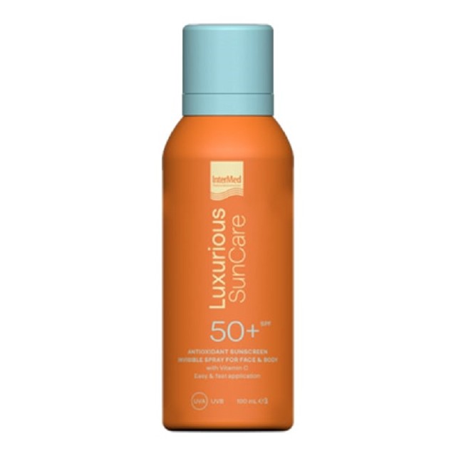 Intermed Luxurious Suncare Antioxidant Sunscreen Invisible Spray SPF 50+ Αντηλιακό με Βιταμίνη C, 100ml