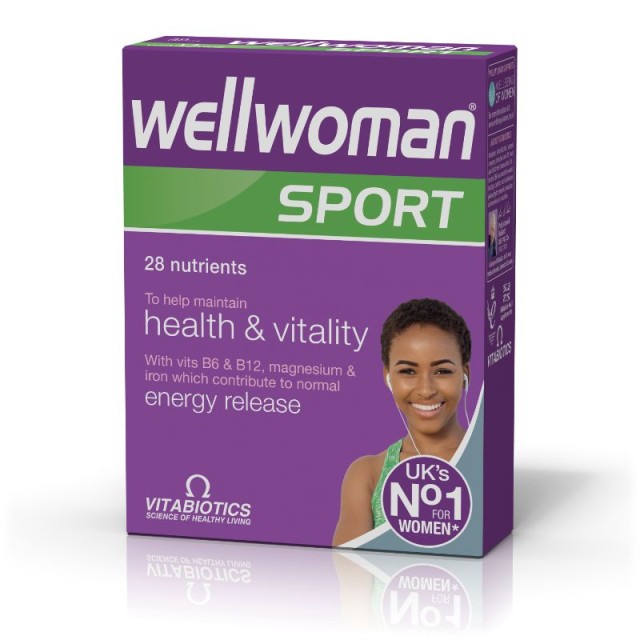 Vitabiotics Wellwoman Sport & Fitness, Πολυβιταμίνες Ειδικά Σχεδιασμένες για Γυναίκες που Αθλούνται 30tabs
