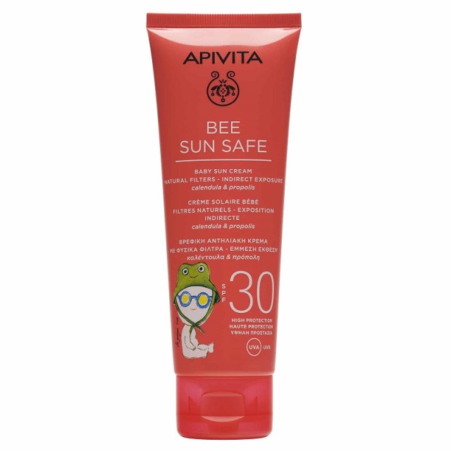 Apivita Bee Sun Safe Baby Sun Cream Natural Filters with Calendula & Propolis spf30 100ml