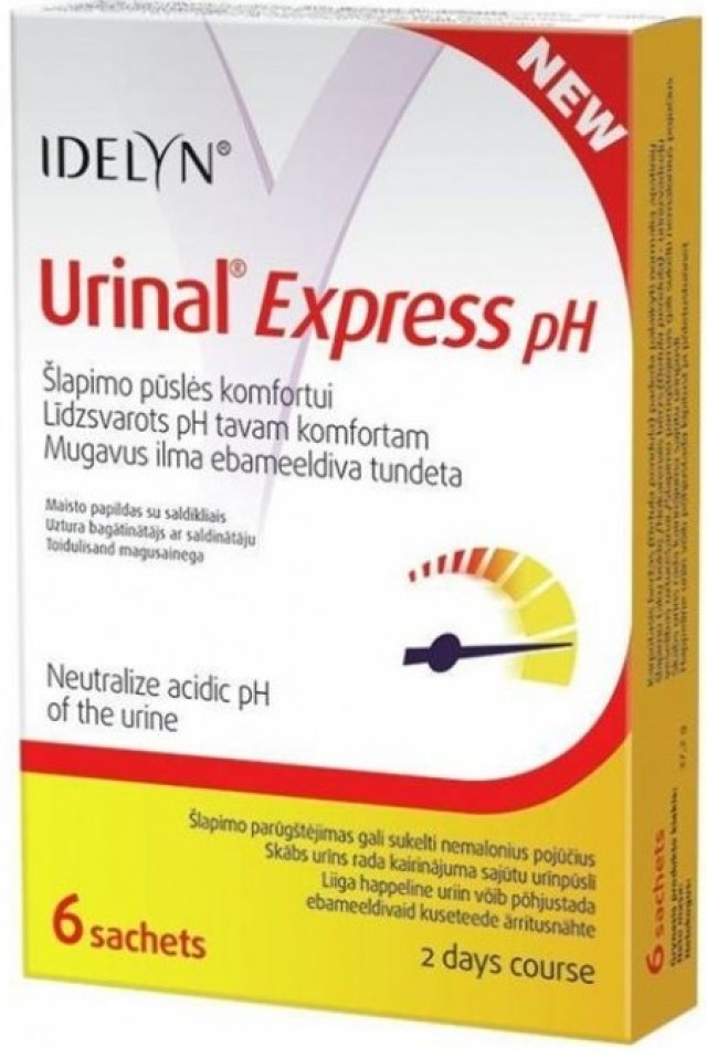 Vivapharm Urinal Express pH 6 φακελάκια