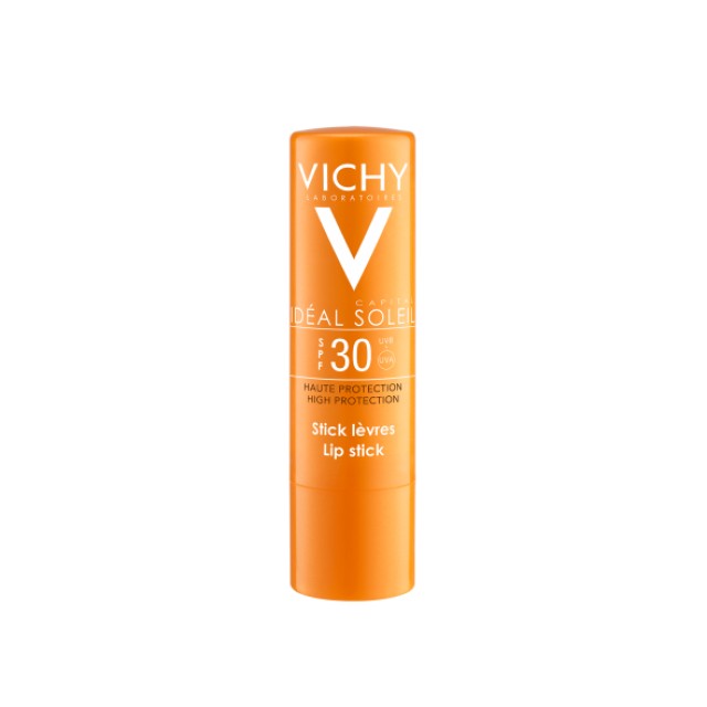 Vichy Ideal Soleil Lip Stick Spf30, Αντιηλιακή Προστασία σε Στικ για τις Ευαίσθητες Ζώνες του Προσώπου 4.7ml