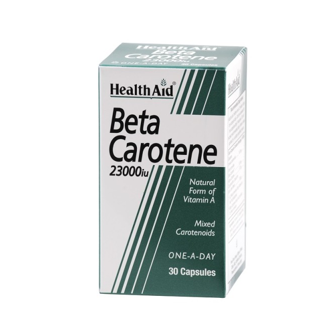 Health Aid Beta Carotene 23000iu, Φυσική Προβιταμίνη Α 15mg 30caps