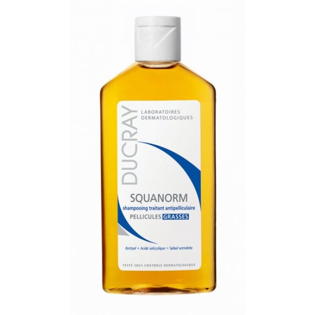 Ducray Squanorm Shampoo Pellicules Grasses Σαμπουάν κατά της Λιπαρής Πιτυρίδας 200ml