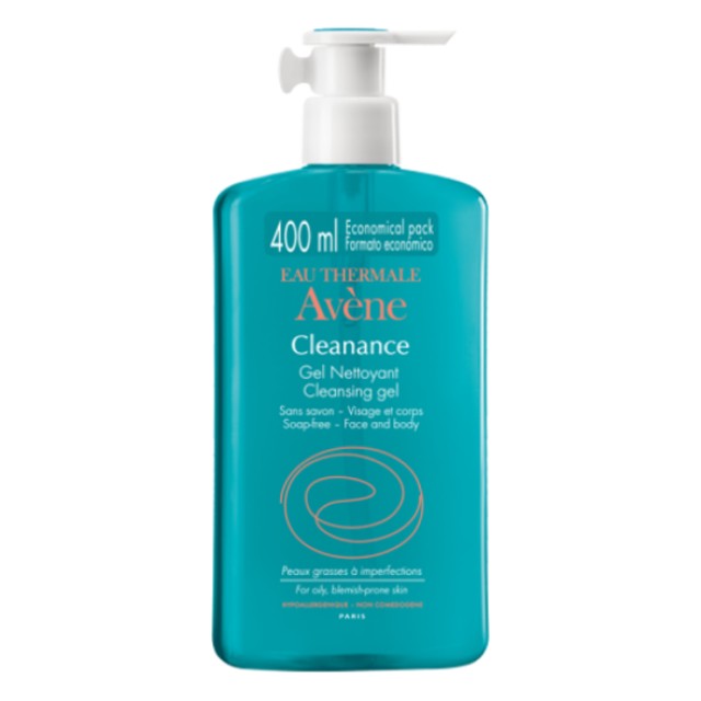 Avene Cleanance gel nettoyant, Gel Καθαρισμού για Ρύθμιση του Σμήγματος 400ml